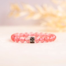 Hampers and Gifts to the UK - Send the Cherry Quartz Gemstone Bracelet - Delara Collection
